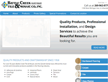Tablet Screenshot of battlecreektile.com